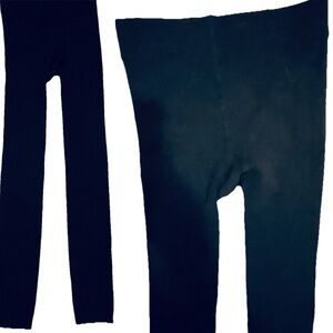 Super Cozy Fleece Lined Black LEGGINGS Perfect for Outdoors! S/M